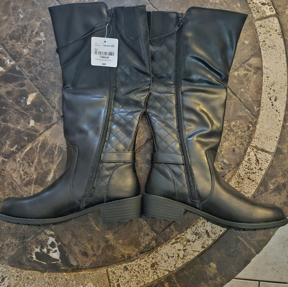 St. John's Bay Dexmore WWC Black Riding Boots NEW IN BOX - Picture 4 of 6